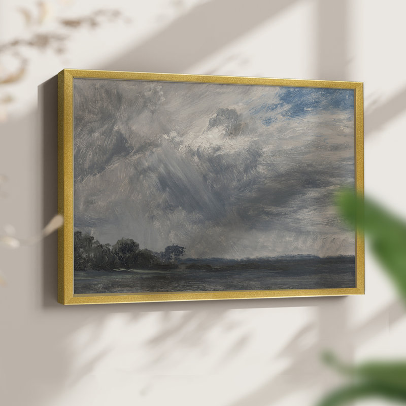 Paysages rétro-DCCLXV-impression encadrée - réaménageable, H 8 po x l 10 po, Or