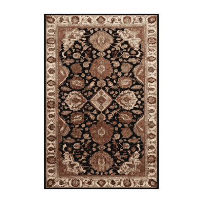 Tapis brun lavable à la machine