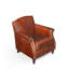 Fauteuil club en cuir Bromwell