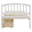 Base de lit plateforme simple avec deux tiroirs et tête de lit-2071830125