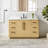 Lewistown 54" Single Bathroom Vanity in Nature Brown with Grain White Engineered Stone Countertop without Mirror