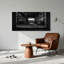 Art mural sur toile noir et blanc avec entrepôt industriel-2056809481