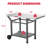 Feasto 43"W x20"D Stainless Steel Grill Table with Wheels, Movable Grill Part with Foldable Side Table-123099808