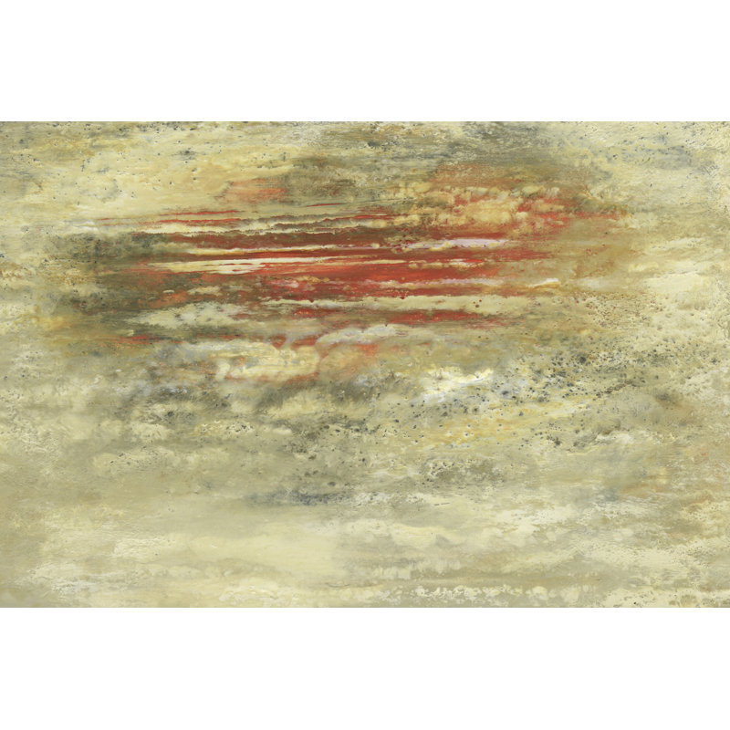Sunset Etude IV - Painting on Canvas, Black Floater Framed, 81cm H x 122cm W
