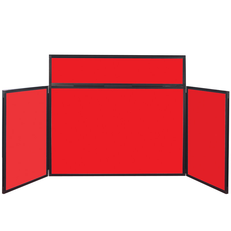 Free-Standing Bulletin Board, 110 cm H x 180 cm W, Alfa Red