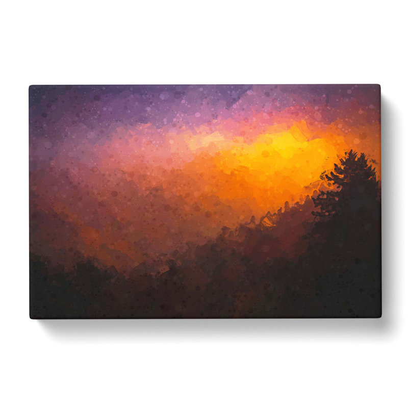 Dawn In The Smoky Mountains In Abstract - Wrapped Canvas Print, 50cm H x 76cm W x 3cm D