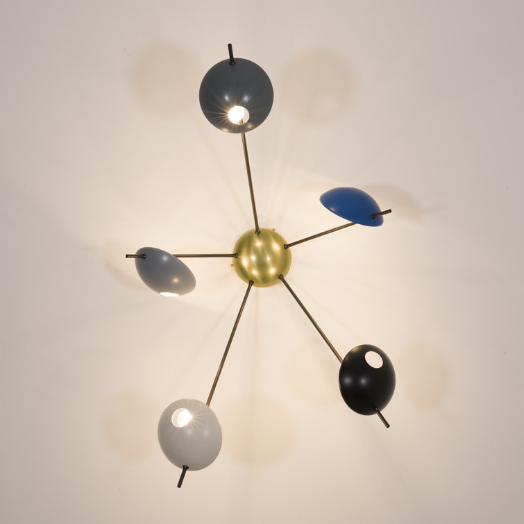  QUINQUE I - Light 24'' Unique/Statement Modern Linear LED Flush Mount