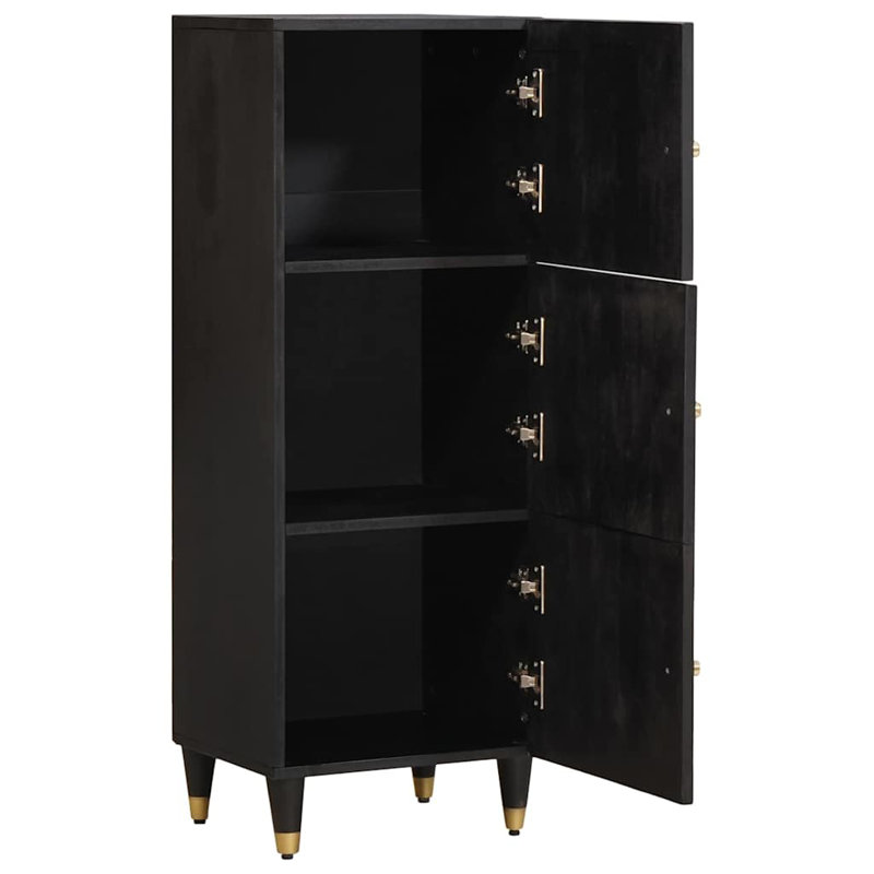 Solid Wood Rectangle Accent Cabinet