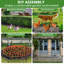 Paquet de 10 clôtures de barrière pour animaux, clôture en métal antirouille