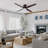 Arauz 52" Flush Mount Ceiling Fan with LED Lights-694504777