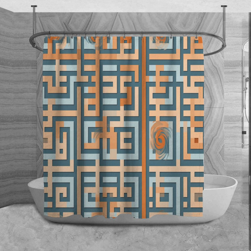 Rideau de douche Swathi, H 73 po x l 70 po