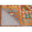 Tapis multicolore en laine réversible Kilim 6 x 8