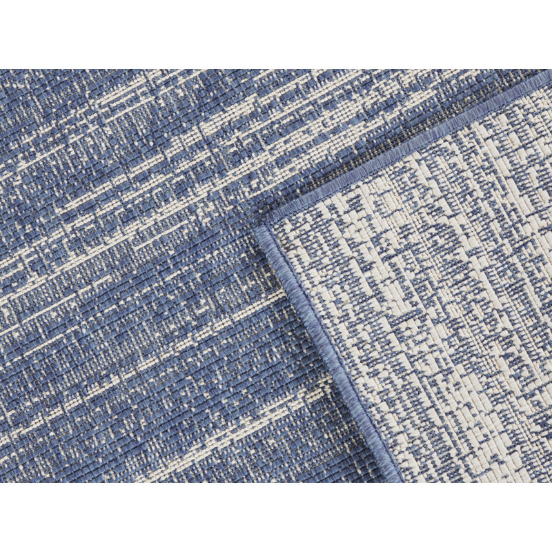 Machine Woven Blue Outdoor Rug, Rectangle 200 x 290cm