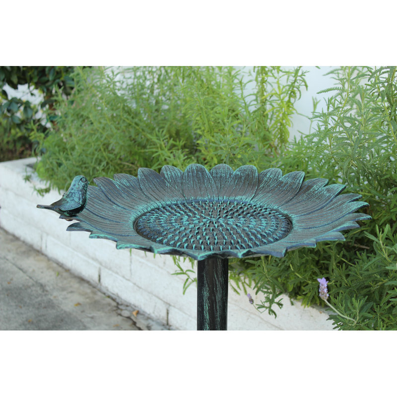 Canmore Metal Pedestal Birdbath