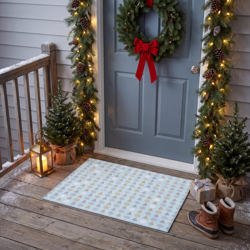 Tapis de Noël moderne Karaman, Rectangle 2 pi 6 po x 3 pi 3 po