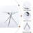 Dining Table with chrome metal leg and tempered glass-523490366