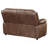 Worthington Dark Brown Padded Arm Loveseat