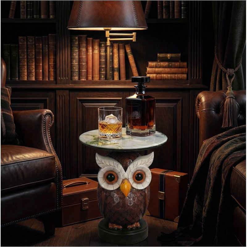 Table d'appoint hibou