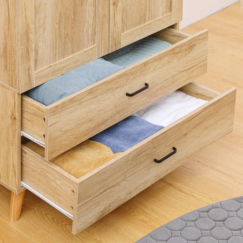 Khallil 2 Door Manufactured Wood Wardrobe