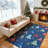 Runner Rug, Washable Rug for Home Decor, Indoor Non Slip Carpet, Soft Low Pile Christmas Rugs with Xmas Tree Motif for Kitchen, Entryway, Living Room, Bedroom-1526471015