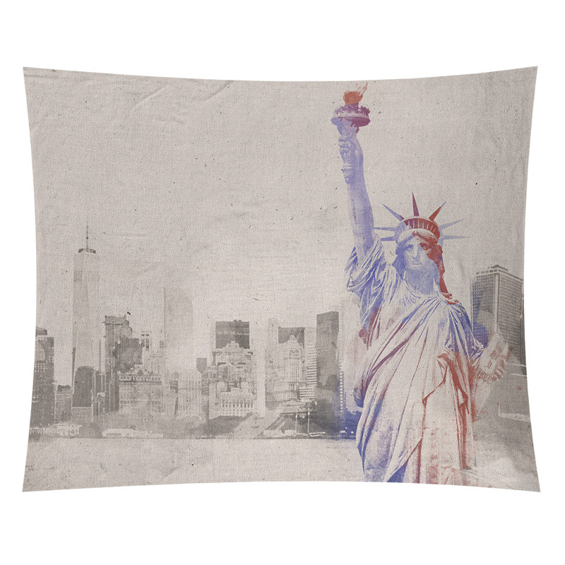 Tapisserie statue of liberty, H 60,5 po x l 81,5 po, Intérieur / extérieur