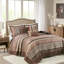 Chambre double / grand rouge avec courtepointe 5 pièces et coussins réversibles en 2 coussins décoratifs-121318475-121318476