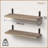 Rustic Wood Shelves Set Of 2, Farmhouse Style Floating Shelf For Wall Décor, Hanging Shelves For Room