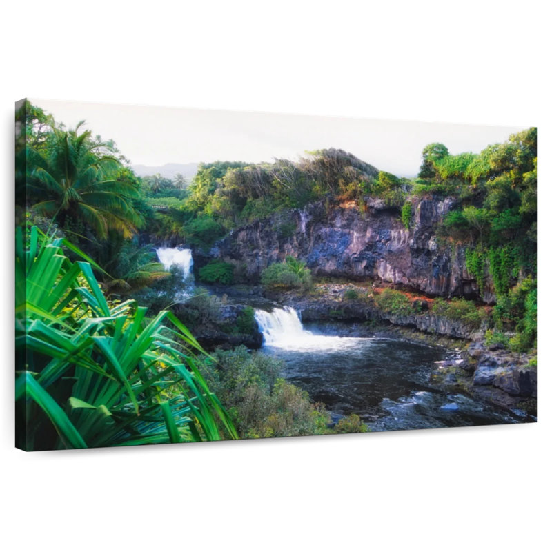 Nicci Seven Sacred Pools Hana, 30" H x 45" W