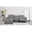 Bhairavi 3PL 1Recl L Elek Grey Corduroy 
