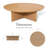 Sereno Patio 44"x 44" Aluminum Round Coffee Table-429822911