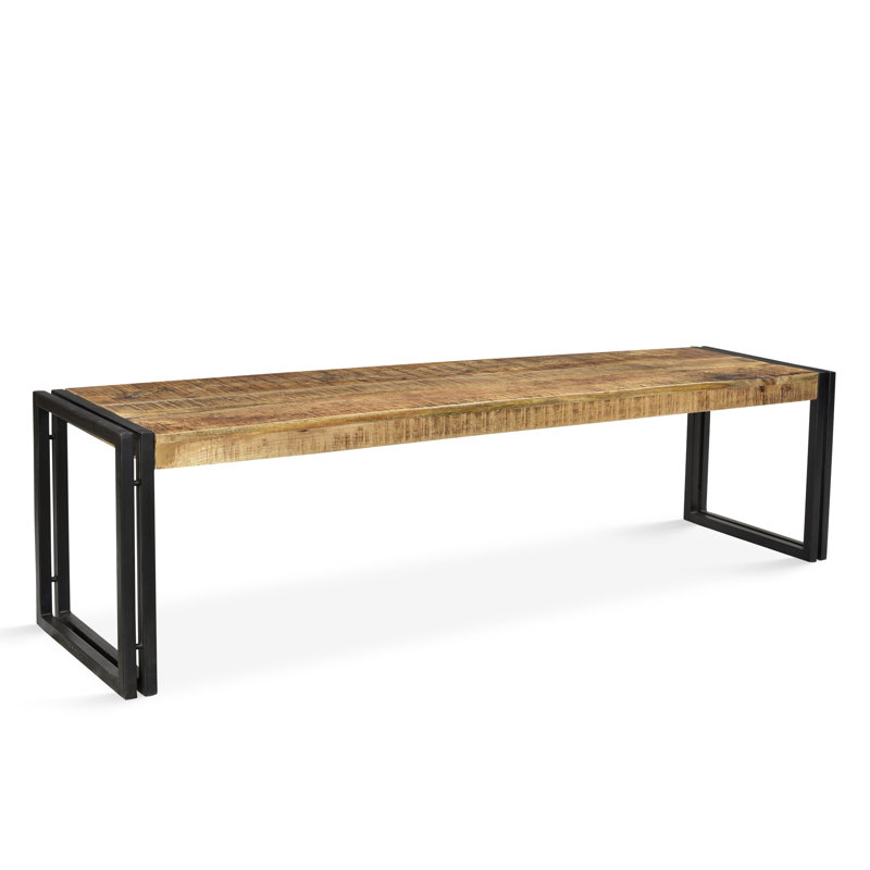 Modica Solid Wood Bench, 17.75" H x 71" W x 15.75" D
