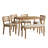 6-piece Solid Wood Dining Table Set
