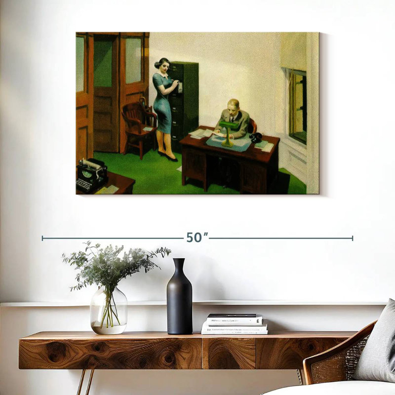 Bureau de Leisha la nuit, H 26 po x l 39 po