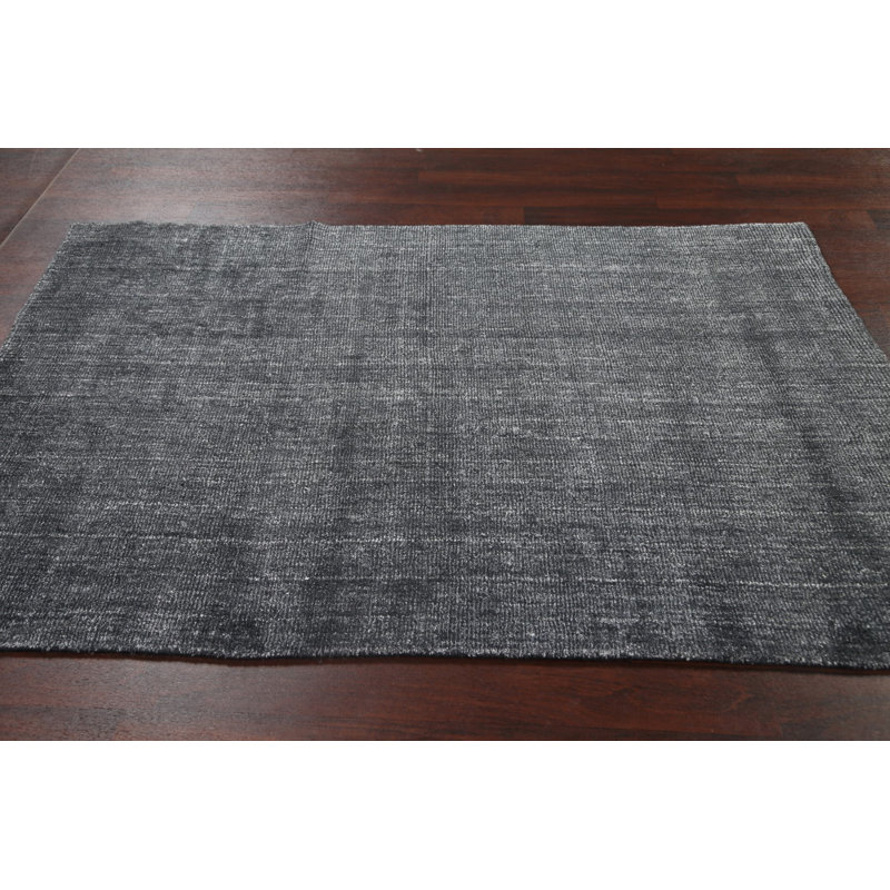 Tapis contemporain en laine noué à la main 5 x 7