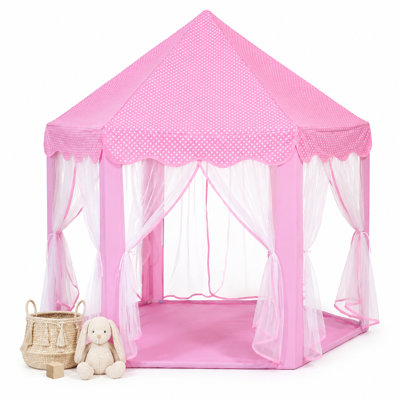 Magical Princess Castle Play Tent for Kids - Girls Dream Playhouse for Indoor & Outdoor, Includes Carry Bag (Pink)