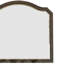 Miroir festonné 43,5 pouces avec détails moulés, brun