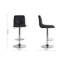 Peter Swivel Upholstered Adjustable Height Counter Stool with Metal Frame-29205556