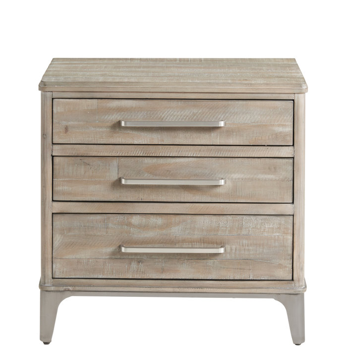 Mauve 3 - Drawer Nightstand & Reviews | Birch Lane