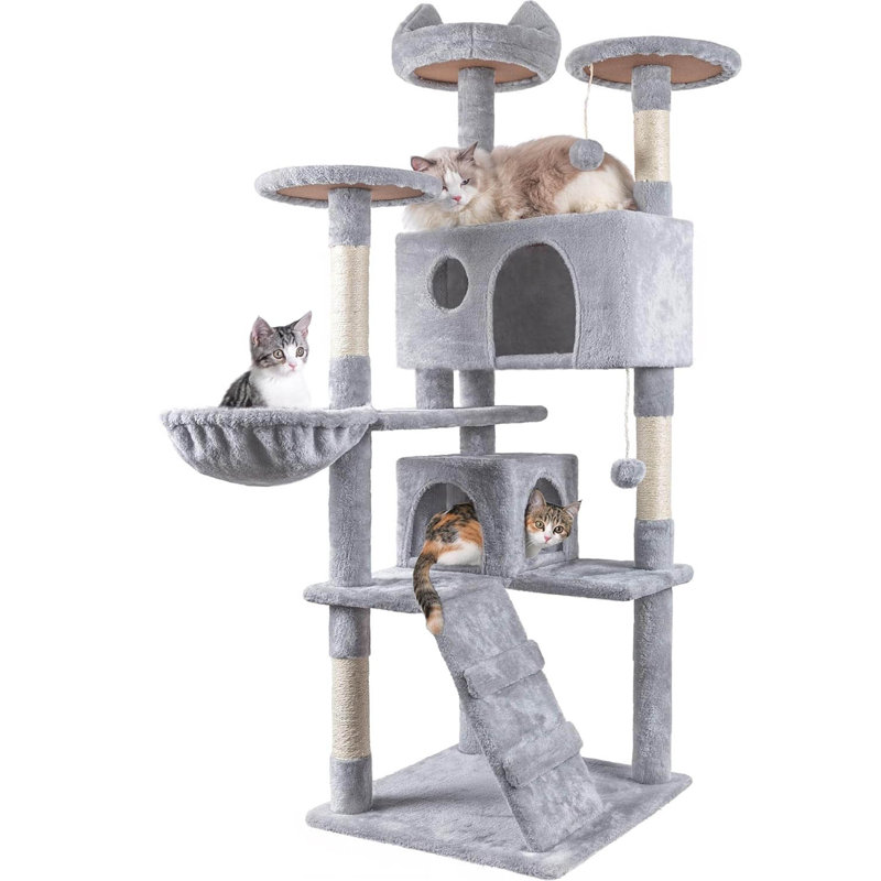 151cm H Cat Tree, Grey