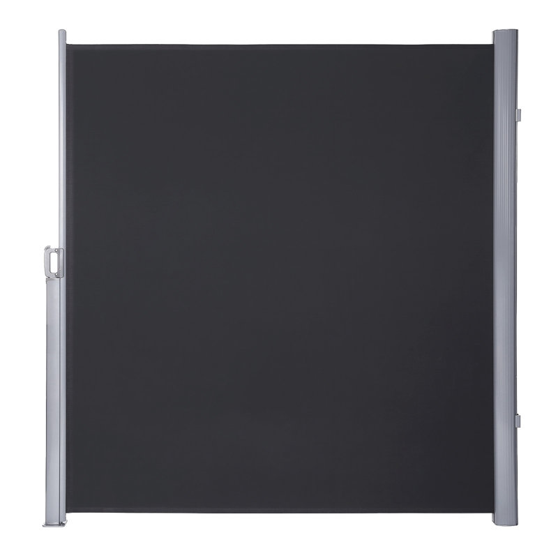 Dakota Fields 3.5cm W x 0.5cm D Motorised Retractable Side Awning, Black