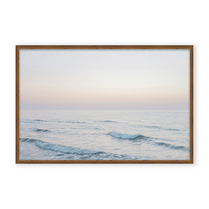Coastal Retreat Dawn by  - Picture Frame Photograph on Paper, 32" H x 48" W x 1.125" D, Black, Framed Print