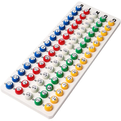 Jeu de direction GSE et boules de bingo en plastique multicolores 7/8 po avec fenêtre facile à lire