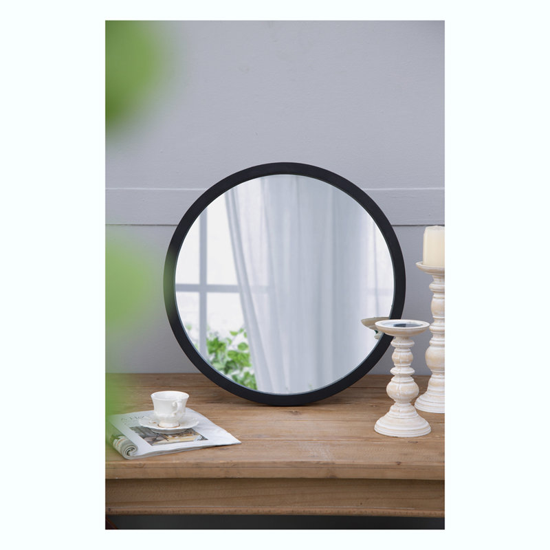 Miroir mural Braynt, Black, 19.8" x 19.8"