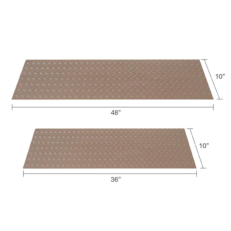 Tapis de marche en caoutchouc caoutchouté "Diamond-Plate" (paquet de 6) - 2,5 mm