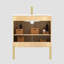 Meuble-lavabo mural autoportant 30 po avec lavabo en céramique
