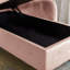 Chaise de rangement rose pour le bureau - Sièges confortables en velours de salon élégants et pratiques-1470349344