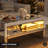 Mirrored Coffee Table With Mirror Crystal Board, Glass Rectangle End Table Coffee Tea Table With 2 Tier For Living Room Bedroom-857340796