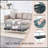 Kaiser Coffee Table with Glass Top & Double-Layer Storage-1245772657