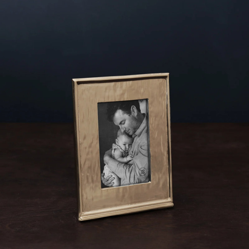 FRAME Metal Picture Frame, Gold, 4" W x 6" H
