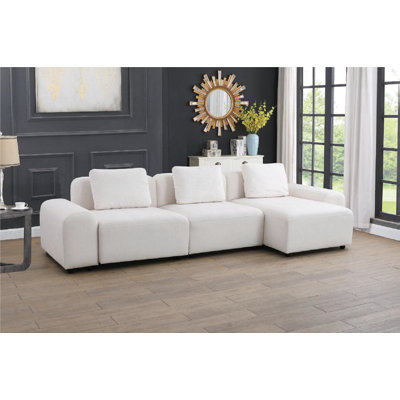 Cheenou 127.5" Upholstered Revisable Sectional
